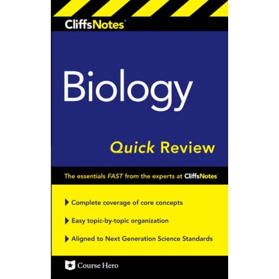 Pre-Owned Cliffsnotes Biology Quick Review Third Edition (Paperback) 1328505944 9781328505941