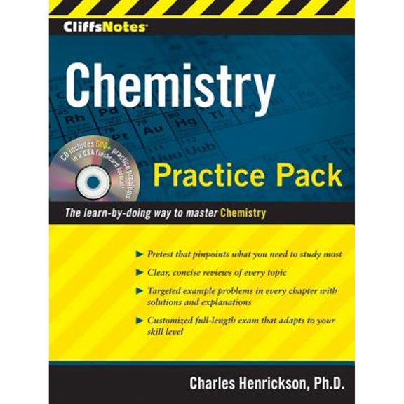 Pre-Owned CliffsNotes Chemistry Practice Pack [With CDROM] (Paperback) 0470495952 9780470495957