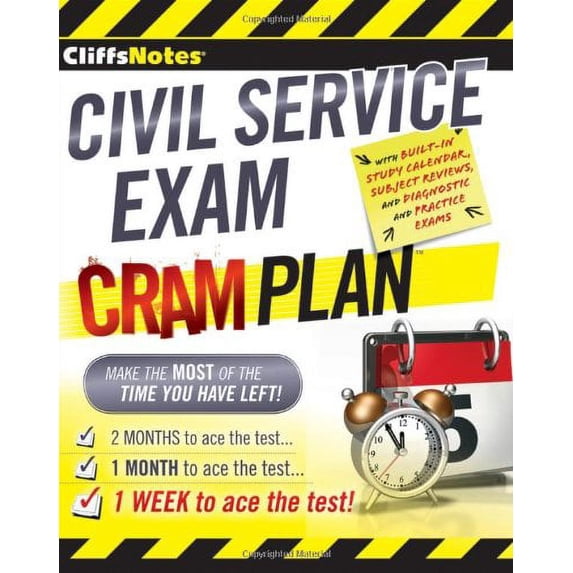 Pre-Owned CliffsNotes Civil Service Exam Cram Plan (Paperback)