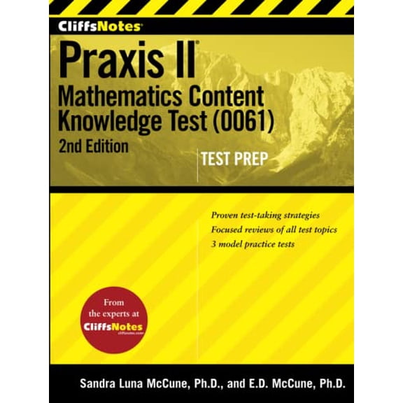 Pre-Owned CliffsNotes Praxis Ii: Mathematics Content Knowledge Test (0061), Second Edition (Paperback) 1118085558 9781118085554