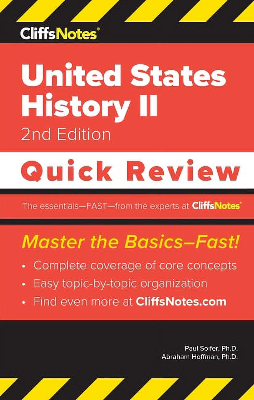 PAUL SOIFER; ABRAHAM HOFFMAN CliffsNotes United States History II: Quick Review (Paperback) by Paul Soifer, Abraham Hoffman
