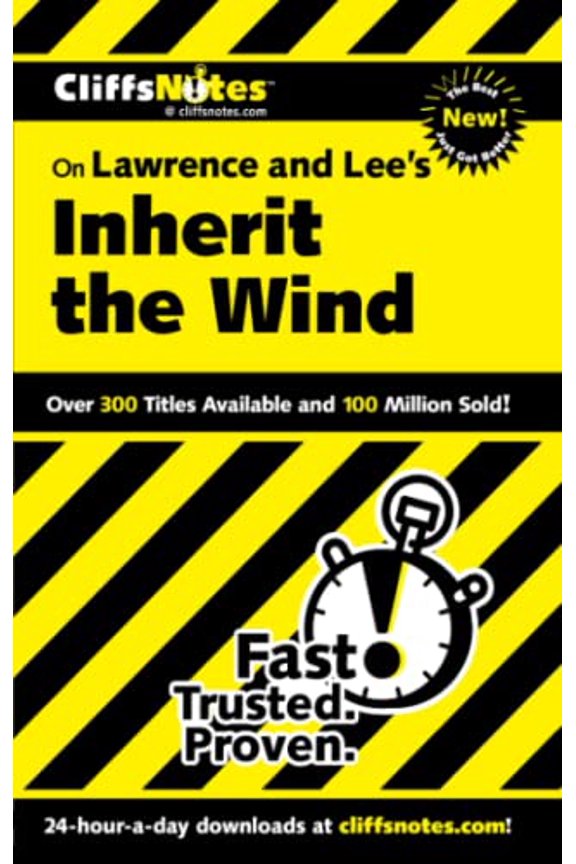 Pre-Owned CliffsNotes on Lawrence and Lee's Inherit the Wind (Paperback) by Pavlos