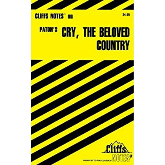 Pre-Owned CliffsNotes on Paton's Cry, the Beloved Country (Cliffsnotes Literature Guides) (Paperback) 0764585010 9780764585012