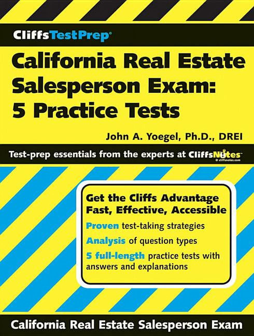CliffsTestPrep Cliffstestprep California Real Estate Salesperson Exam
