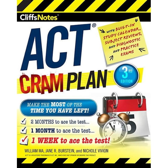 Pre-Owned CliffsNotes ACT Cram Plan, 3rd Edition (Edition 3) (Paperback)