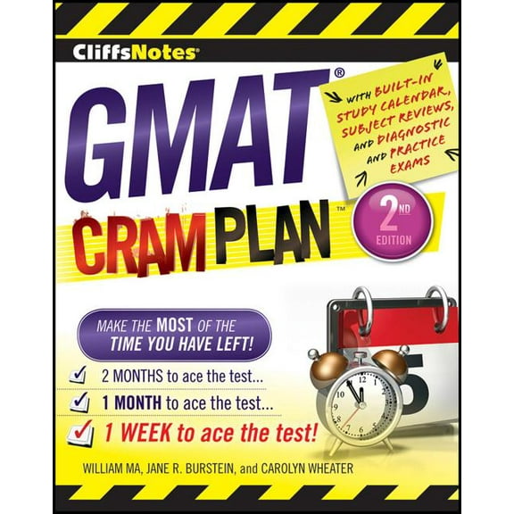 Cliffsnotes Cram Plan: Cliffsnotes GMAT Cram Plan, 2nd Edition (Paperback)