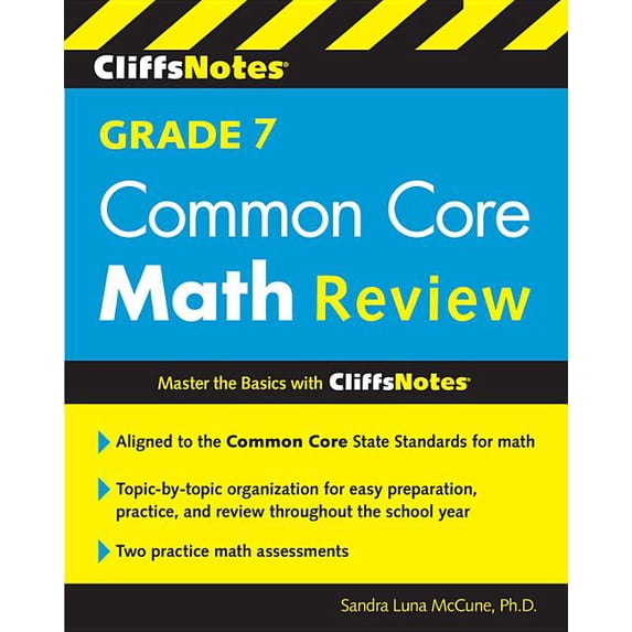 CliffsNotes Grade 7 Common Core Math Review (Paperback)