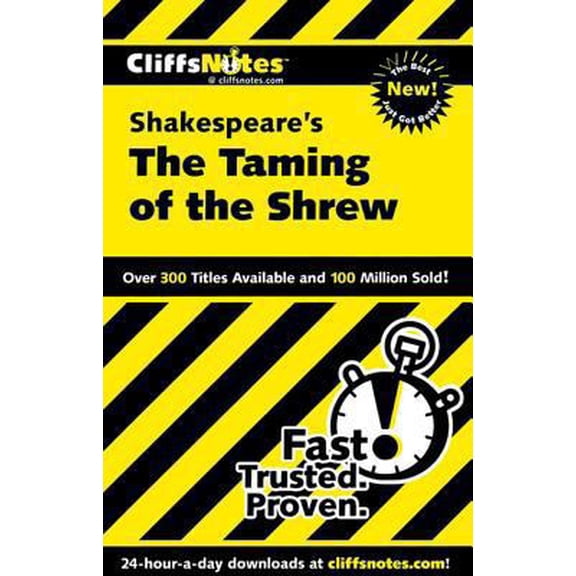Pre-Owned CliffsNotes on Shakespeare's The Taming of the Shrew (Paperback) 0764586734 9780764586736