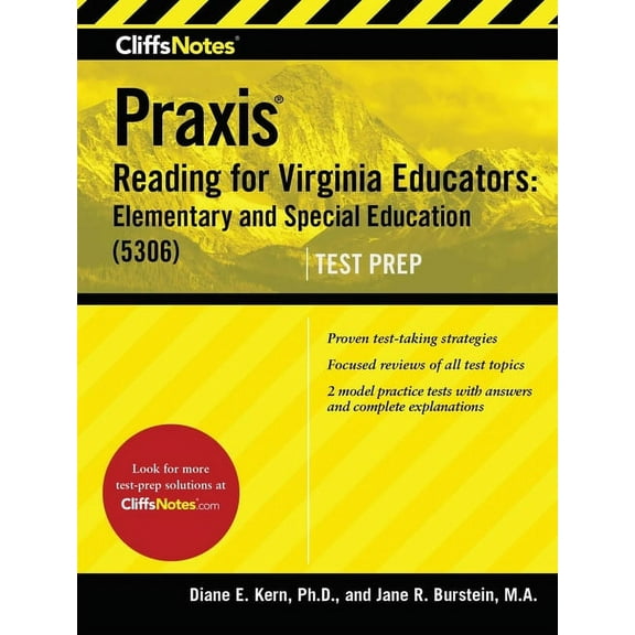 Cliffsnotes Praxis Reading for Virginia Educators: Elementary and Special Education (5306) (Paperback) by Jane R Burstein, Diane E Kern