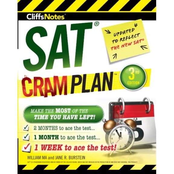 Pre-Owned Cliffsnotes SAT Cram Plan 3rd Edition (Paperback) 0544577914 9780544577916