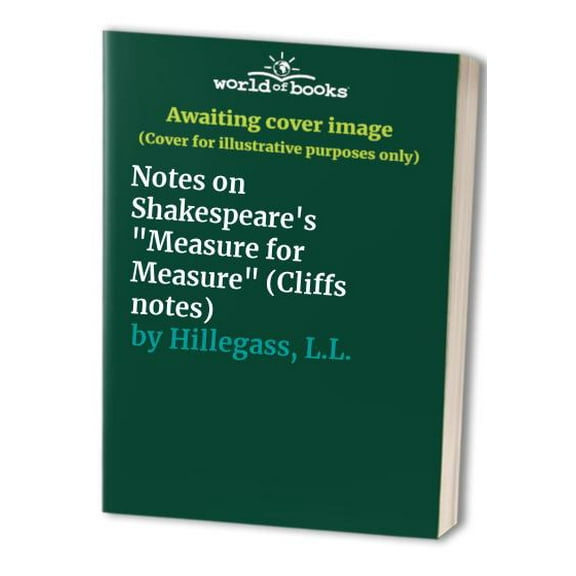 Pre-Owned Cliffsnotes on Shakespeare's Measure for Measure (Paperback) 0822000490 9780822000495