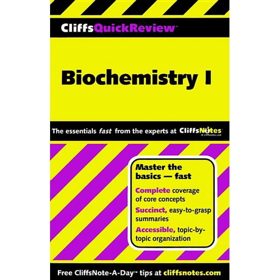 Cliffsquickreview Biochemistry I Paperback