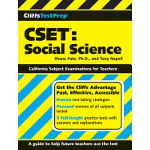 Pre-Owned CliffsTestPrep CSET: Social Science (Paperback) 0470165014 9780470165010