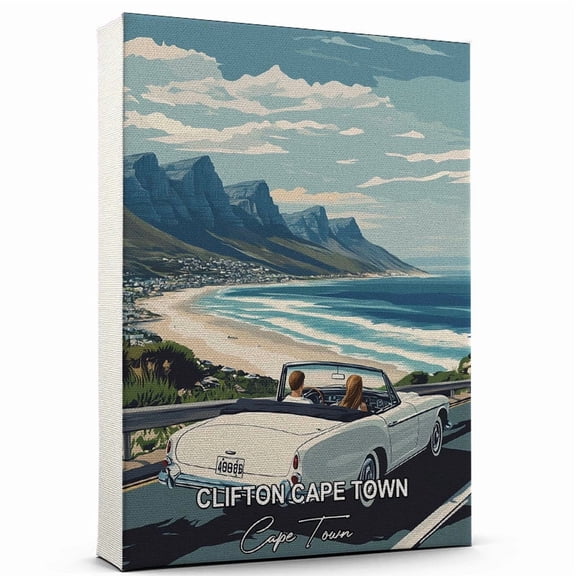 Clifton Cape Town Travel Global Destination Canvas  Cape Town Canvas  Celebrate Your Favorite Destination  A Sophisticated Touch to Any Room