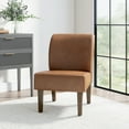 thumbnail image 1 of Clifton Upholstered Accent Chair, Saddle Faux Leather, by Hillsdale Living Essentials, 1 of 15