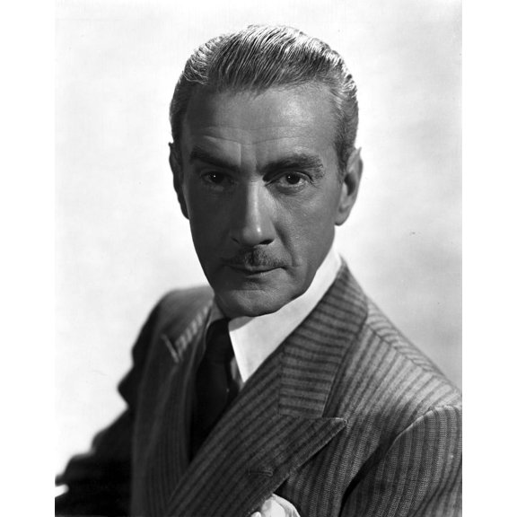 Clifton Webb Looking Serious in Stripe Suit Close Up Portrait Photo Print (8 x 10)