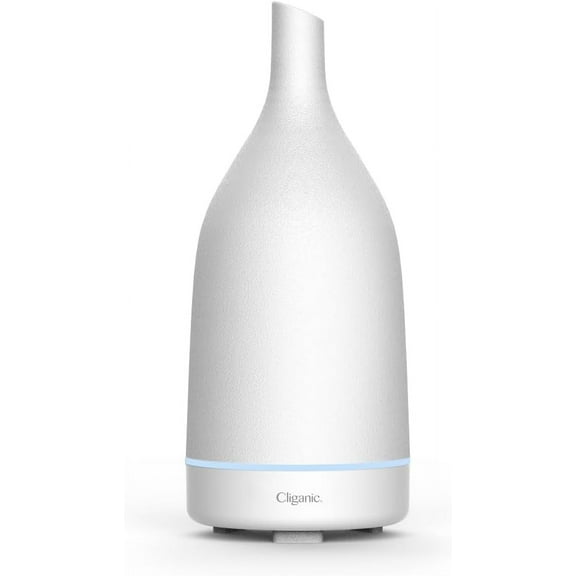 Cliganic Ceramic Aromatherapy Diffuser with Cool Mist, Automatic Shut Off, 1 Count