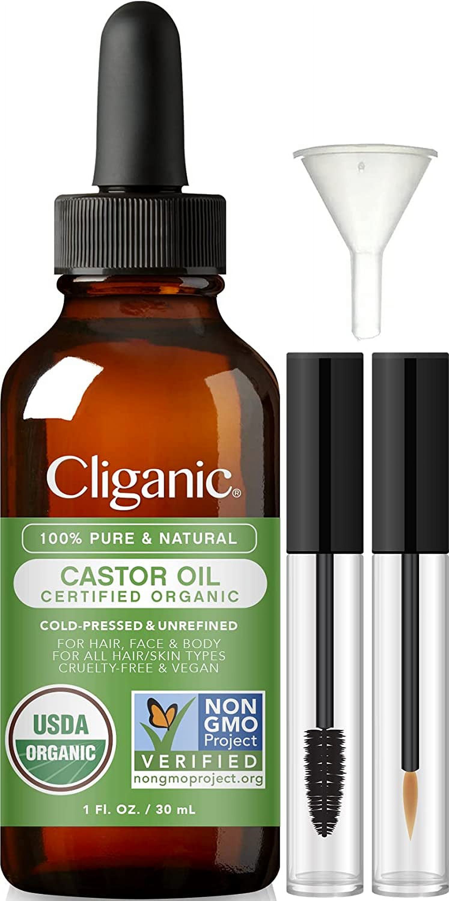 Majestic Pure Castor Oil for Eyelashes Growth Serum, Pure and Organic