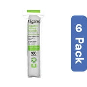 Cliganic Organic Cotton Rounds 100 Ct Pack Of 6