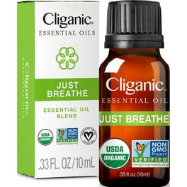 Essential Oil Breathe Blend for Diffuser, Humidifier, Aromatherapy & Rub  with Peppermint & Eucalyptus Oils | for Headache, Allergy & Congestion