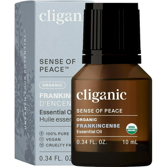 Cliganic Organic Frankincense Essential Oil - 0.33oz