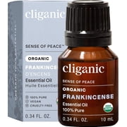 Cliganic Organic Frankincense Oil, Pure Essential Oil for Diffusers and Aromatherapy, 0.34 fl oz
