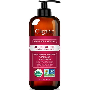 Cliganic Organic Jojoba Oil - 16oz 16oz