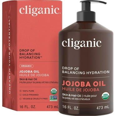 Cliganic Organic Jojoba Oil - 16oz 16oz