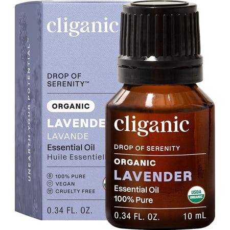 Cliganic Organic Lavender Essential Oil - 0.33oz