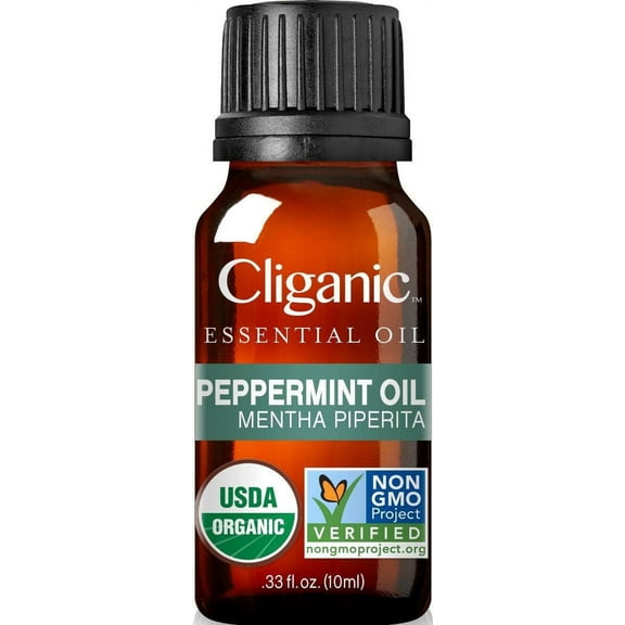 Cliganic Organic Peppermint , 0.33 oz Oil