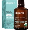thumbnail image 1 of Cliganic Organic Peppermint Essential Oil - 100% Pure Natural for Aromatherapy Diffuser | Non-GMO Verified, 1 of 8