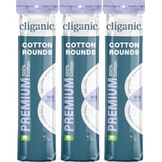 Cliganic Hypoallergenic Cotton Rounds, Multi-Layer Makeup Remover Cotton Pads, Lint-Free, 300 Count