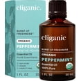 thumbnail image 1 of Cliganic USDA Organic Peppermint Essential Oil, 1oz - 100% Pure Natural Undiluted, for Aromatherapy | Non-GMO Verified, 1 of 8