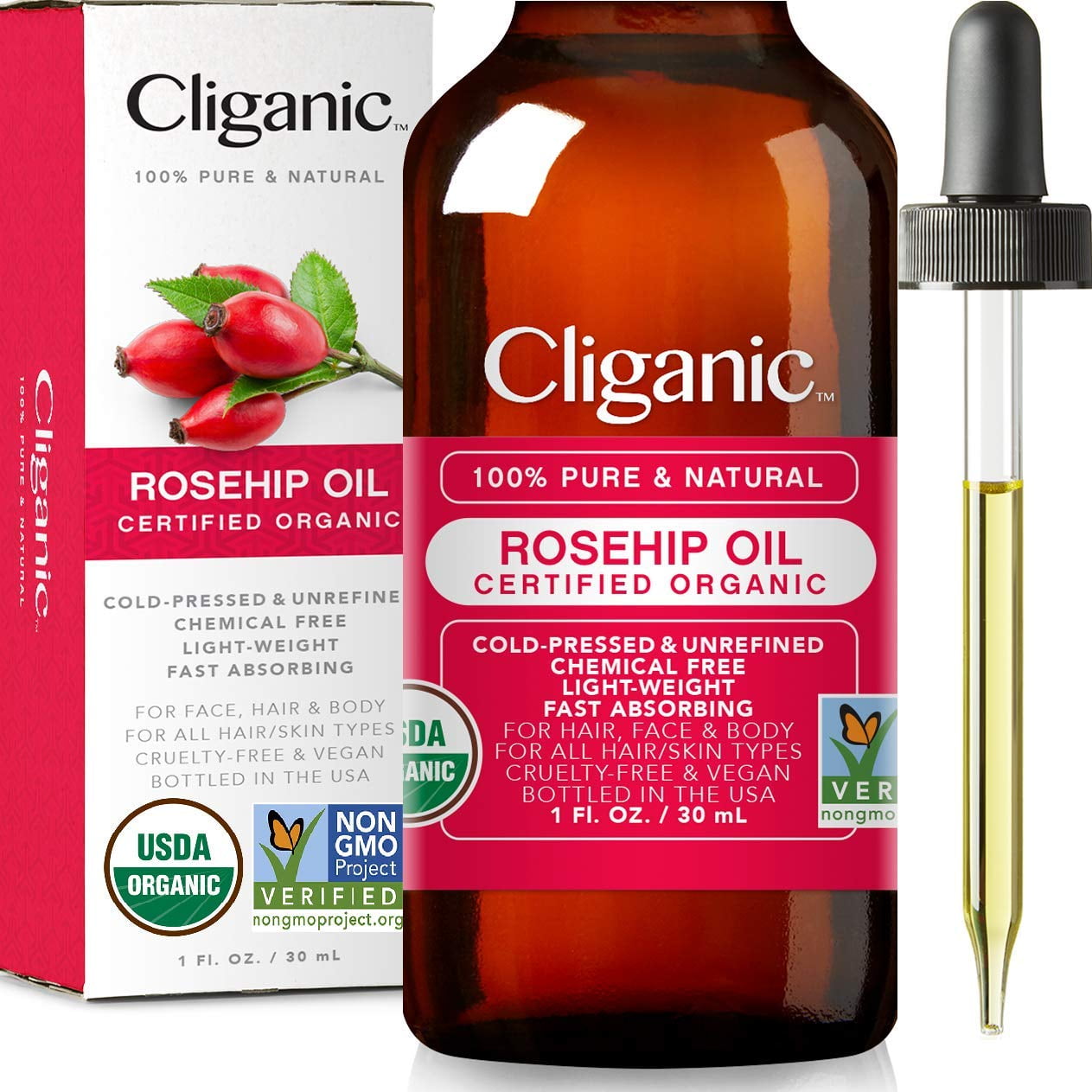 Cliganic 100% Pure Essential Pink Grapefruit Body Oil, 10 mL - Pay Less  Super Markets