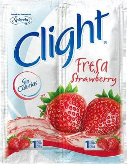 Crystal Light, Clight, Stawberry, Artificial Flavored, 2 in 1, 0.49oz, Powder, Plastic Packet