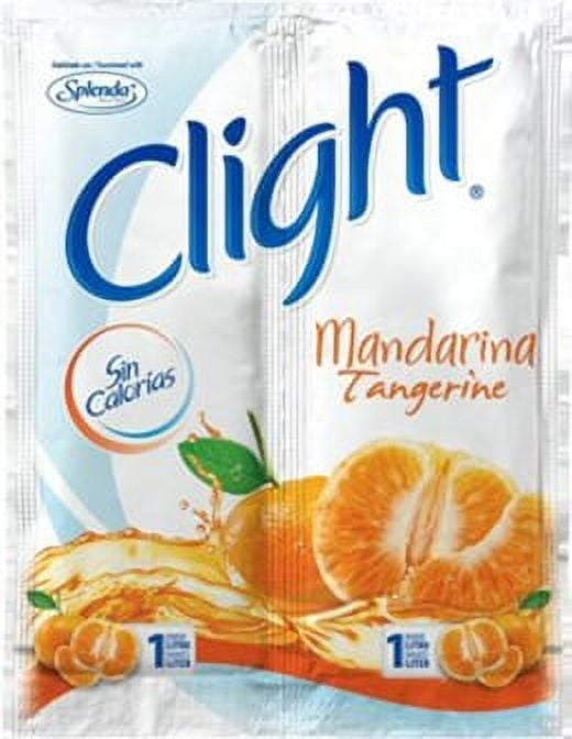 Crystal Light, Clight, Tangerine, No Calories, 2 in 1, 0.49 oz, Powder, Plastic Packet