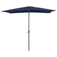 thumbnail image 1 of Clihome  10' x 6'5 Aluminum Rectangular Market Umbrella Navy Blue, 1 of 5