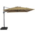 thumbnail image 1 of Clihome 11FT Square Cantilever Patio Umbrella with Umbrella Base Beige-Without Base, 1 of 5