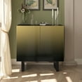 thumbnail image 1 of Clihome 2-Door Accent Cabinet, Buffet Storage Sideboard, Gold, 1 of 6