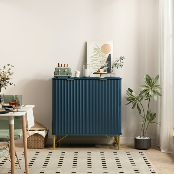 Clihome 2-Door Accent Sideboard Storage Cabinet, Modern Buffet Sideboards, Green