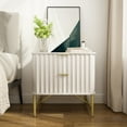 thumbnail image 1 of Clihome 2 Drawer Nightstand with Storage, Modern Chest of Drawers Bedside Cabinet, White, 1 of 6