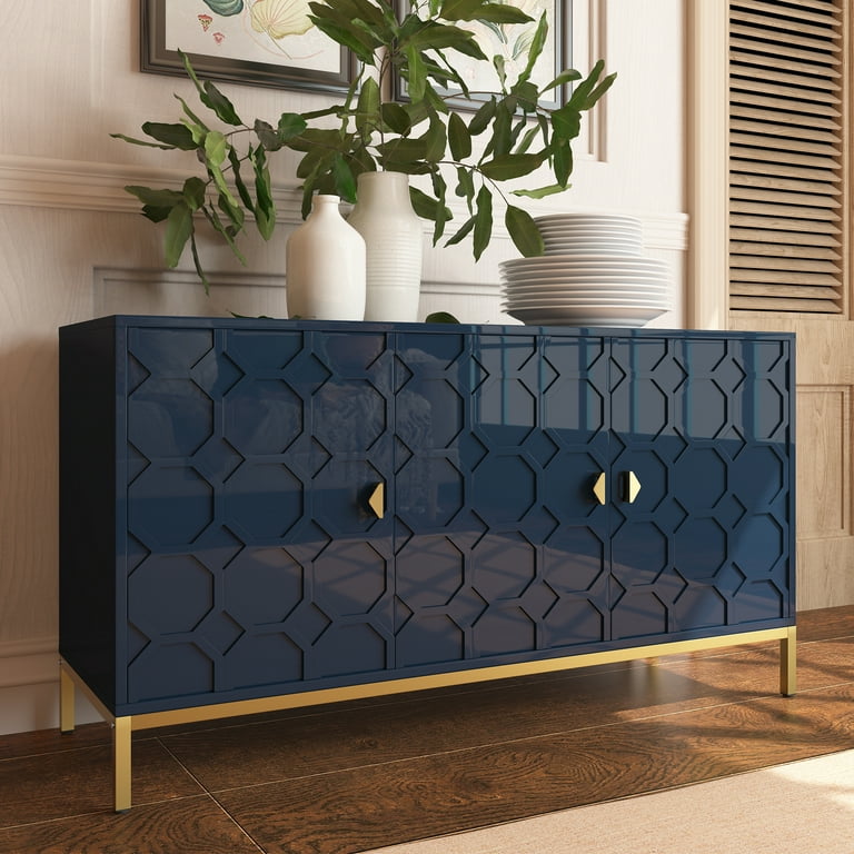Blue 2024 entryway cabinet