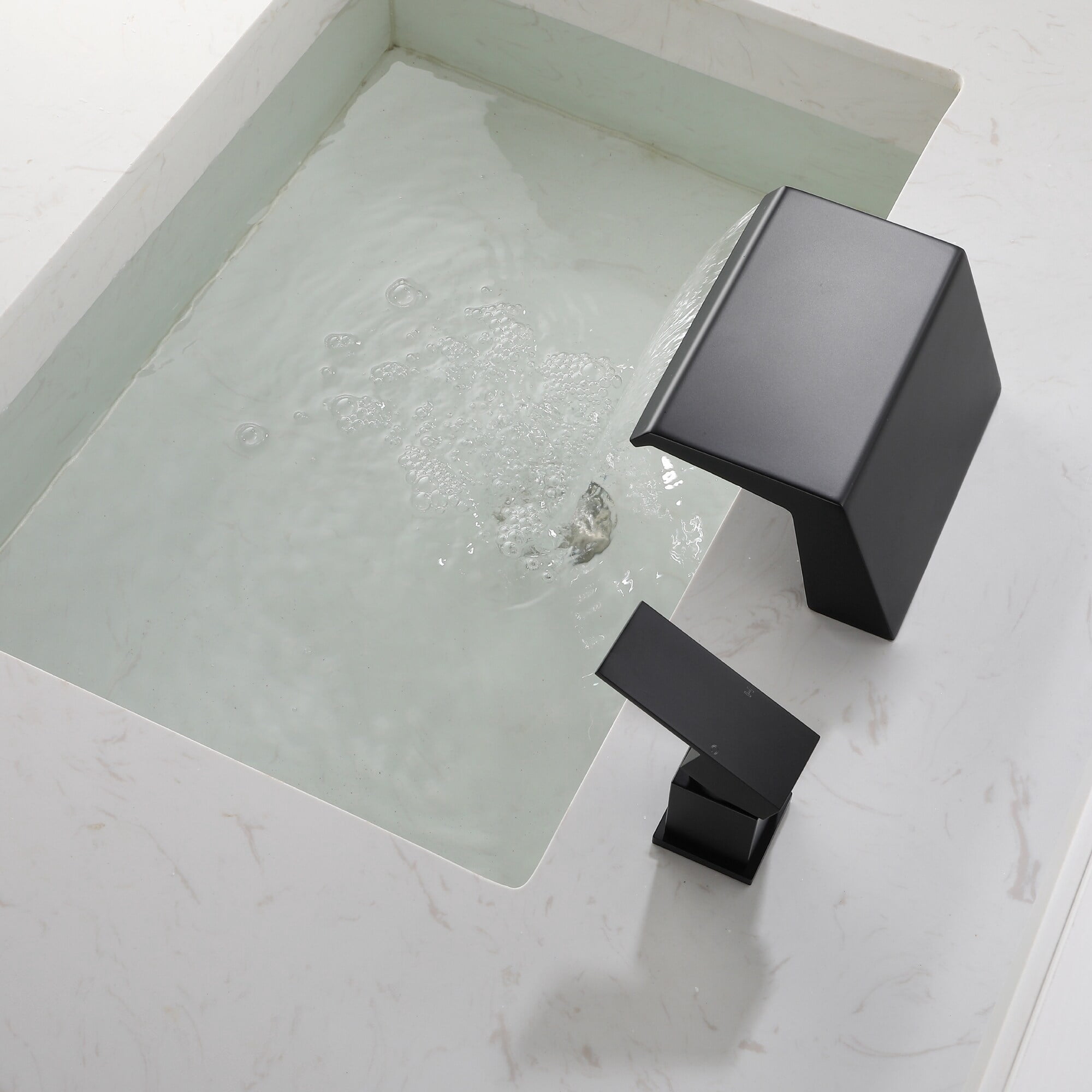 Lefton Rotatable Bathroom Faucet With Battery-Free Temp Display - 3 Spray Modes, Brushed Brass (BF2204-7)