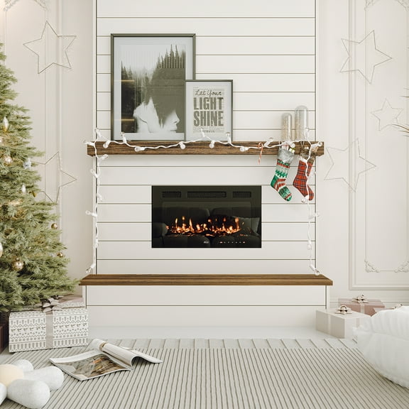 Clihome Wall-Mounted Recessed Electric Fireplace-30inch