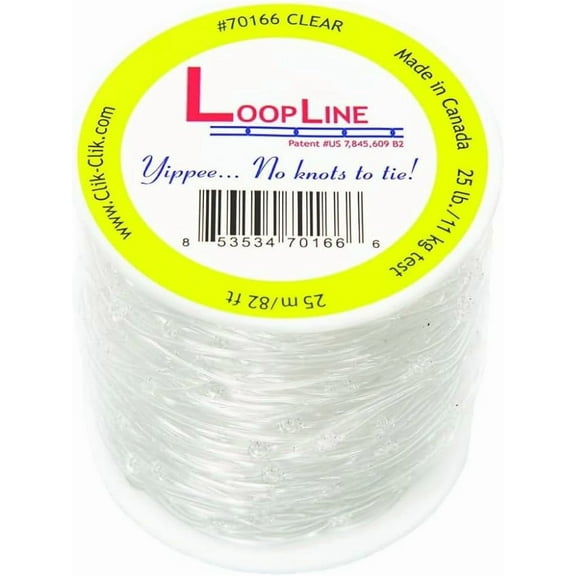 Clik-Clik Loopline Clear (82 Feet) (1 Pack) - Party Supplies Decorations