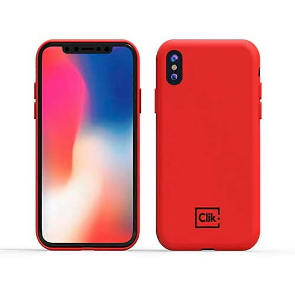 Clik Silicone Case for Apple iPhone X and Xs - Red