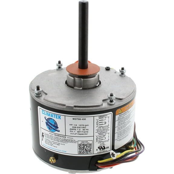 ClimaTek Upgraded 1/5 HP Condenser Fan Motor Directly Replaces Emerson K55HXJGH-2667