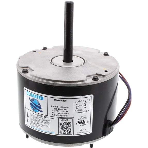 ClimaTek Upgraded 1/6 HP Condenser Fan Motor Directly Replaces Janitrol B13400251S