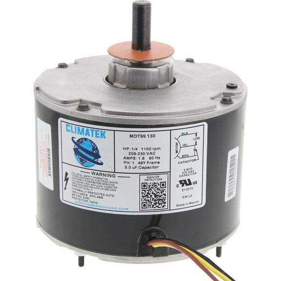 ClimaTek Upgraded Condenser Fan Motor Replaces Emerson K055SWJ7926013B
