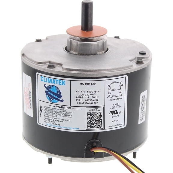 ClimaTek Upgraded Condenser Fan Motor Replaces GE 5KCP39EGS070S